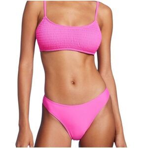 NEW Wild Fable Low-Rise High Leg Cheeky Pink Bikini Bottom XXS